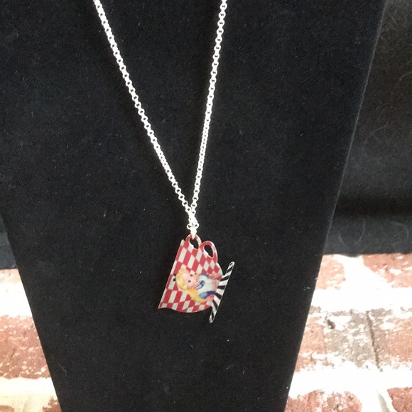 Walt Disney Alice in Wonderland Teacup Charm Necklace with 26 inch chain - Picture 4 of 8
